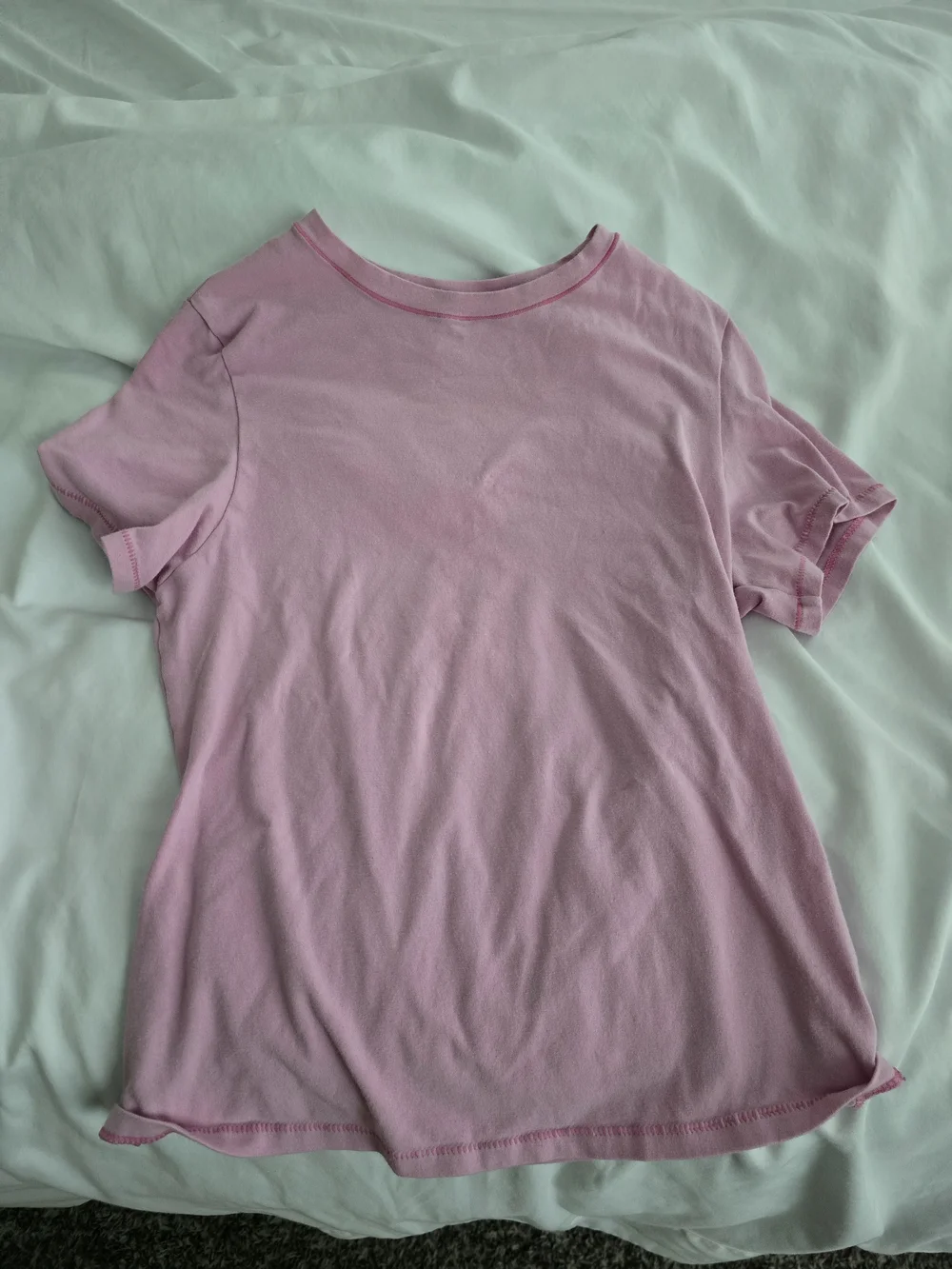 SKIMS Short Sleeve Tee in Light Pink - Picture 1 of 2